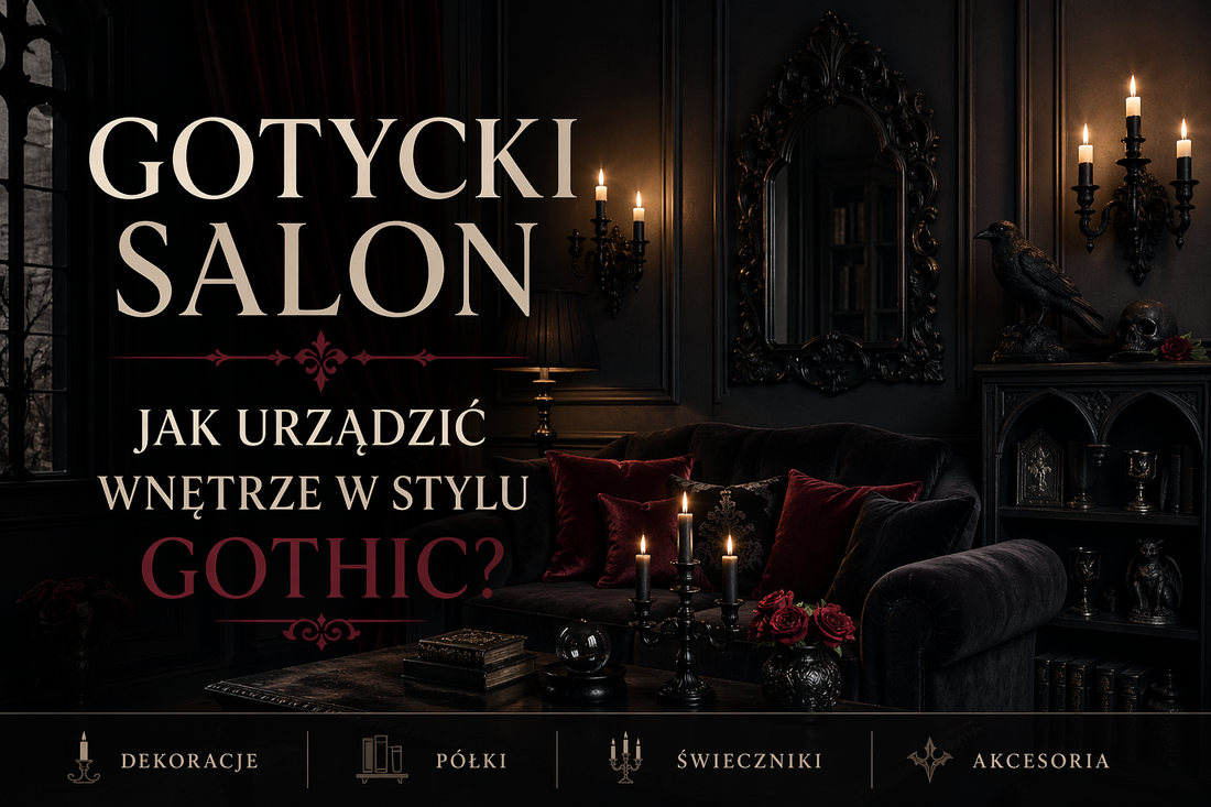 Gotycki salon – jak urządzić wnętrze krok po kroku (2026 inspiracje)