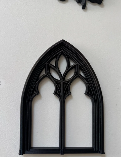 Gotycka Dekoracja Ścienna Okno Katedralne