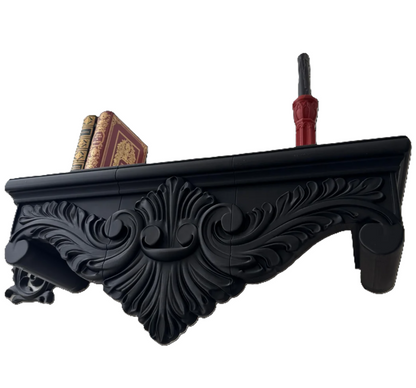 Duża Gotycka Półka Ścienna Wiktoriańska