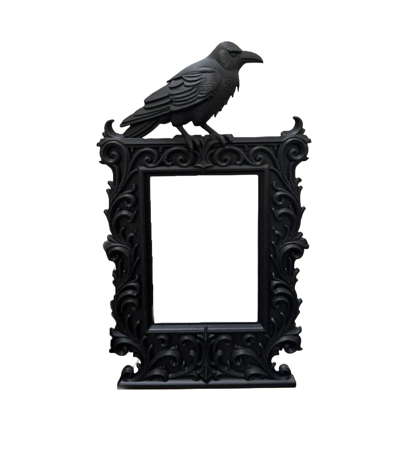 Gotycka rama Raven – czarna, ozdobna dekoracja ołtarza