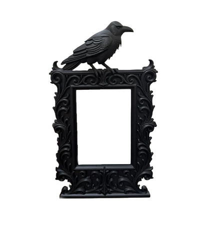 Gotycka rama Raven – czarna, ozdobna dekoracja ołtarza