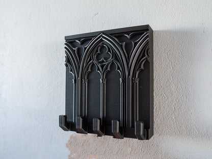 Gotycki Wieszak na Klucze – Mroczna Elegancja i Stylowy Porządek