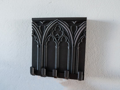 Gotycki Wieszak na Klucze – Mroczna Elegancja i Stylowy Porządek