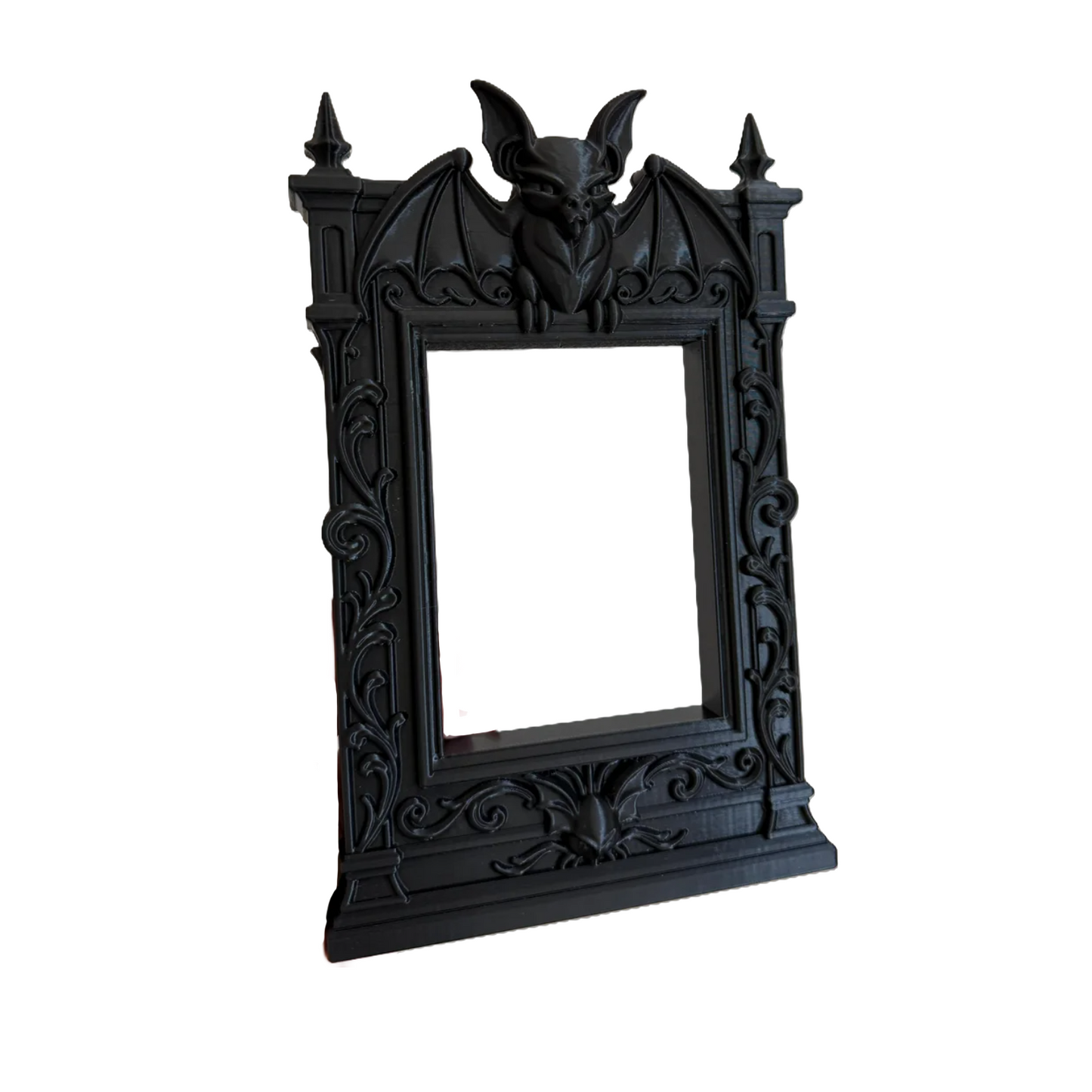 Gotycka ramka na zdjęcia z nietoperzem